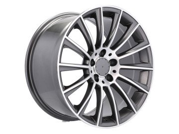 Jantes Look Mercedes Turbine 18x9.5 5X112 ET 48 66.6 (Cinza Polida)