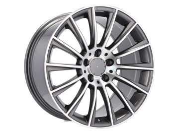 Jantes Look Mercedes Turbine 18x9.5 5X112 ET 48 66.6 (Cinza Polida)