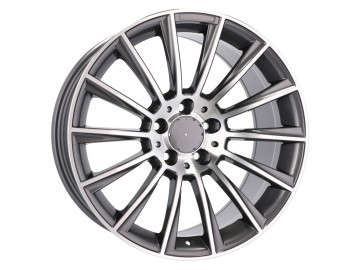 Jantes Look Mercedes Turbine 18x9.5 5X112 ET 48 66.6 (Cinza Polida)