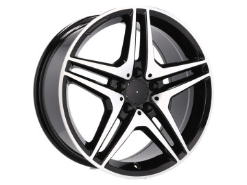 Jantes Look Mercedes AMG 5 19x9.5 5X112 ET 43 66.6 (Preto Polido) 