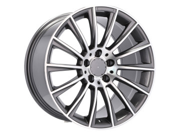 Jantes Look Mercedes Turbine 20x8.5 5X112 ET 35 66.6 (Cinza Polido)