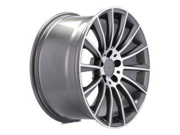 Jantes Look Mercedes Turbine 20x8.5 5X112 ET 35 66.6 (Cinza Polido)