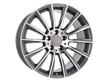 Jantes Look Mercedes Turbine 20x8.5 5X112 ET 35 66.6 (Cinza Polido)