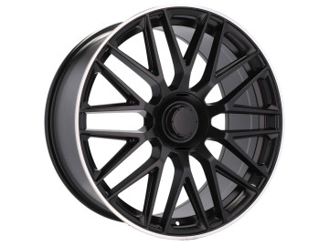 Jantes Look Mercedes CLS63 AMG C218 20x8.5 5X112 ET 35 66.6 (Preto + Aba Polida) 