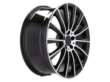 Jantes Look Mercedes Turbine 20x8.5 5X112 ET 36 66.6 (Preto Polido)