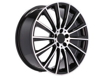 Jantes Look Mercedes Turbine 20x8.5 5X112 ET 36 66.6 (Preto Polido)