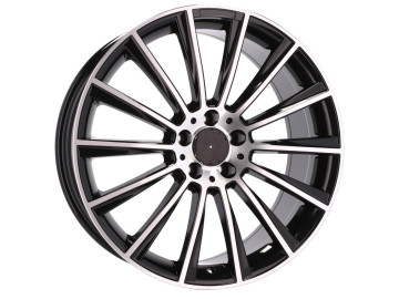 Jantes Look Mercedes Turbine 20x8.5 5X112 ET 40 66.6 (Preto Polido) 