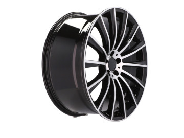 Jantes Look Mercedes GLC Turbine 22x10 5X112 ET 40 66.6 (Preto Polido) 