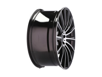 Jantes Look Mercedes GLC Turbine 22x10 5X112 ET 40 66.6 (Preto Polido) 