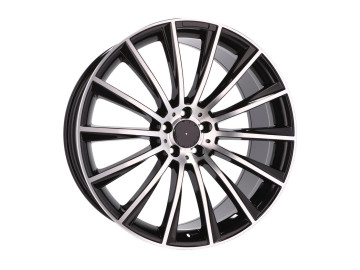 Jantes Look Mercedes GLC Turbine 22x10 5X112 ET 40 66.6 (Preto Polido) 