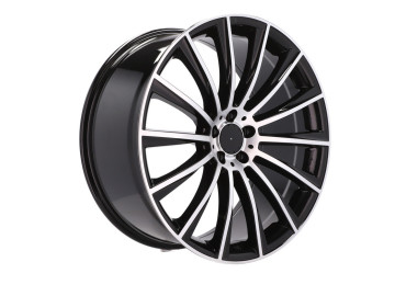 Jantes Look Mercedes GLC Turbine 22x10 5X112 ET 40 66.6 (Preto Polido) 