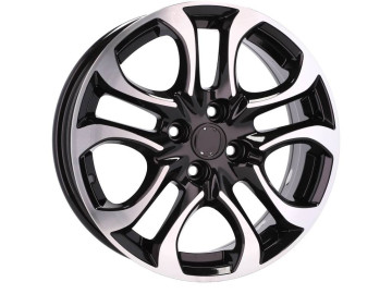 Jantes Look Mazda II 16x6 4X100 ET 40 54.1 (Preto Polido)