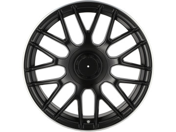 Jantes Look Mercedes AMG C63S 17x7.5 5X112 ET 35 66.5 (Preto + Aba Polida)