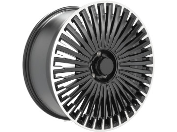 Jantes Look Mercedes AMG EQE 53 22x9.5 5X112 ET 32 66.6 (Preto Polido Metade Matte)