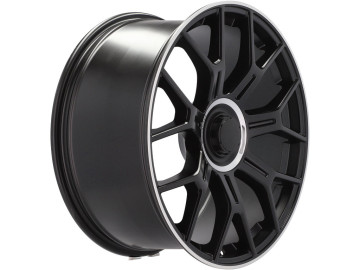 Jantes Look Mercedes AMG GLC 21x9.5 5X112 ET 22 66.6 (Preto Metade Matte + Aba Polida)