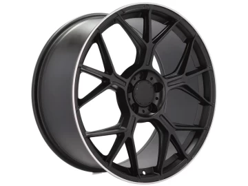 Jantes Look Mercedes AMG GT 19x9.5 5X112 ET 45 66.5 (Preto + Aba Polida)
