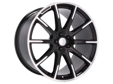 Jantes Look Mercedes BRABUS 20x9.5 5X112 ET 47 66.6 (Preto Polido)