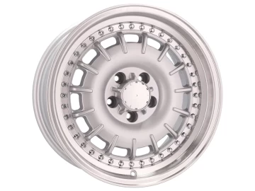 Jantes Look Mercedes Bundt 17x8 5X112 ET 30 66.6 (Prata + Aba Polida)