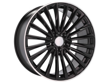 Jantes Look Mercedes C-Class 206 21x10 5X112 ET 64 66.6 (Preto + Aba Polida)