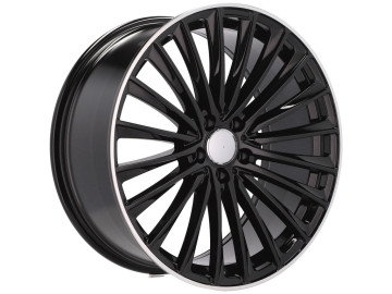 Jantes Look Mercedes C-Class 206 21x10 5X112 ET 64 66.6 (Preto + Aba Polida)