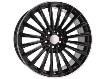 Jantes Look Mercedes C-Class 206 21x10 5X112 ET 64 66.6 (Preto + Aba Polida)
