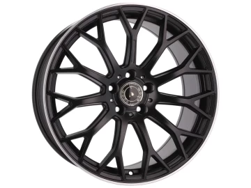 Jantes Look Mercedes C W203 18x8 5X112 ET 41 66.6 (Preto Metade Matte + Aba Polida)