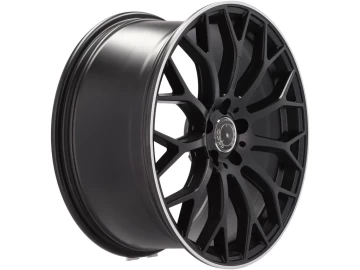 Jantes Look Mercedes C W203 18x8 5X112 ET 43 66.6 (Preto Metade Matte + Aba Polida)
