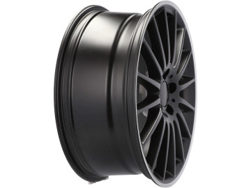 Jantes Look Mercedes C63 AMG 17x7.5 5X112 ET 40 66.6 (Preto Metade Matte + Aba Polida)