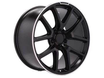 Jantes Look Mercedes C63 W204 20x10 5X130 ET 35 84.1 (Preto + Aba Polida)