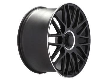 Jantes Look Mercedes C63s 22x9.5 5X112 ET 45 66.6 (Preto Metade Matte + Aba Polida)