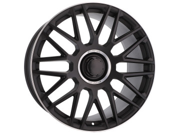 Jantes Look Mercedes C63s 22x9.5 5X112 ET 45 66.6 (Preto Metade Matte + Aba Polida)