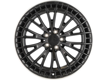 Jantes Look Mercedes CL C216 20x8.5 5X112 ET 34.5 66.6 (Preto Metade Matte + Aba Polida)