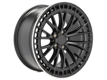 Jantes Look Mercedes CL C216 20x8.5 5X112 ET 34.5 66.6 (Preto Metade Matte + Aba Polida)