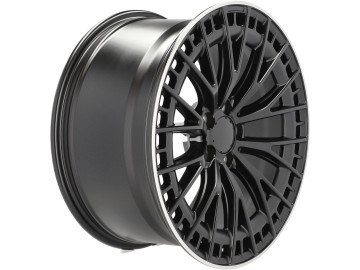 Jantes Look Mercedes CL C216 20x8.5 5X112 ET 36 66.6 (Preto Matte + Aba Polida)