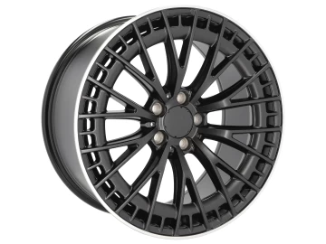 Jantes Look Mercedes CL C216 20x8.5 5X112 ET 36 66.6 (Preto Matte + Aba Polida)
