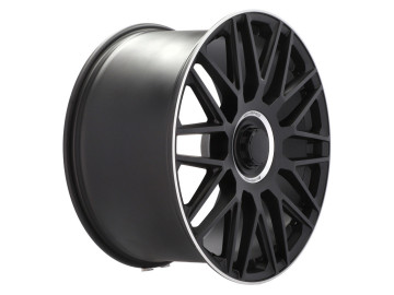 Jantes Look Mercedes CLS63 AMG C218 21x9 5X112 ET 30 66.6 (Preto Metade Matte + Aba Polida)
