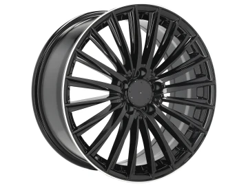 Jantes Look Mercedes Class C W206 AMG 19x8 5X112 ET 35 66.6 (Preto + Aba Polida)