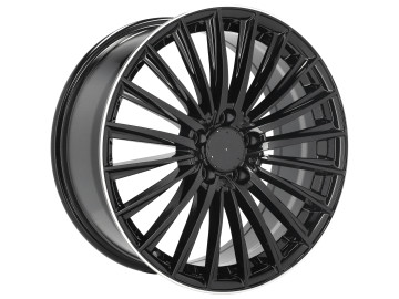 Jantes Look Mercedes Class C W206 AMG 19x8 5X112 ET 35 66.6 (Preto + Aba Polida)