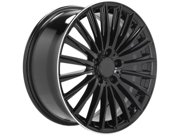 Jantes Look Mercedes Class C W206 AMG 19x8 5X112 ET 35 66.6 (Preto + Aba Polida)