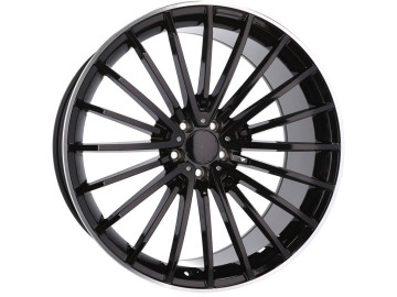 Jantes Look Mercedes Class S AMG 21x10 5X112 ET 40 66.6 (Preto + Aba Polida)