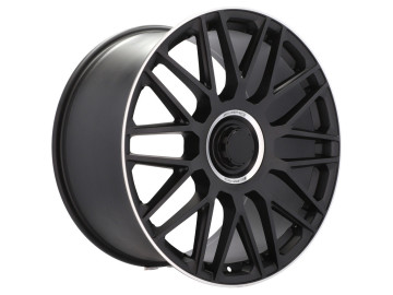 Jantes Look Mercedes Class S AMG 21x11 5X112 ET 42 66.6 (Preto Metade Matte + Aba Polida)