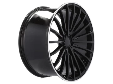 Jantes Look Mercedes Class S AMG 22x9 5X120 ET 32 72.6 (Preto + Aba Polida)