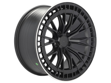 Jantes Look Mercedes Classe S 223 19x9.5 5X112 ET 43 66.6 (Preto Matte + Aba Polida)