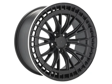 Jantes Look Mercedes Classe S 223 19x9.5 5X112 ET 45 66.6 (Preto Metade Matte + Aba Polida)