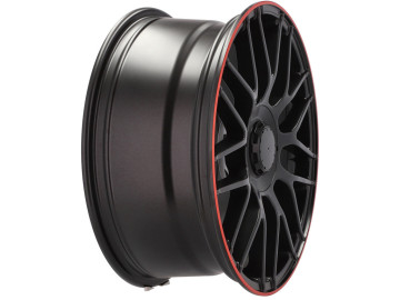 Jantes Look Mercedes E63s 18x8.5 5X112 ET 35 66.6 (Preto Matte + Linha Vermelha)