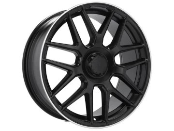 Jantes Look Mercedes E63s 19x8.5 5X112 ET 36 66.6 (Preto Metade Matte + Aba Polida)