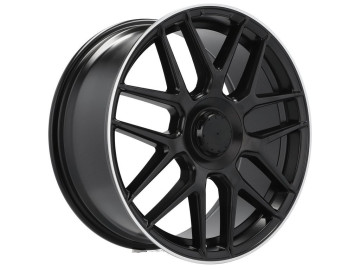 Jantes Look Mercedes E63s 19x8.5 5X112 ET 36 66.6 (Preto Metade Matte + Aba Polida)