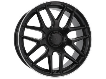 Jantes Look Mercedes E63s 19x8.5 5X112 ET 36 66.6 (Preto Metade Matte + Aba Polida)