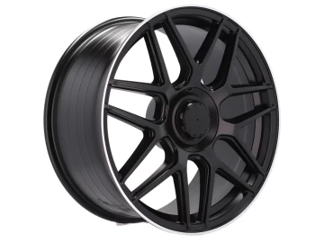 Jantes Look Mercedes E63s 20x8.5 5X112 ET 40 66.6 (Preto Metade Matte + Aba Polida)