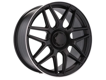 Jantes Look Mercedes E63s 20x9.5 5X130 ET 35 84.1 (Preto Metade Matte + Aba Polida)